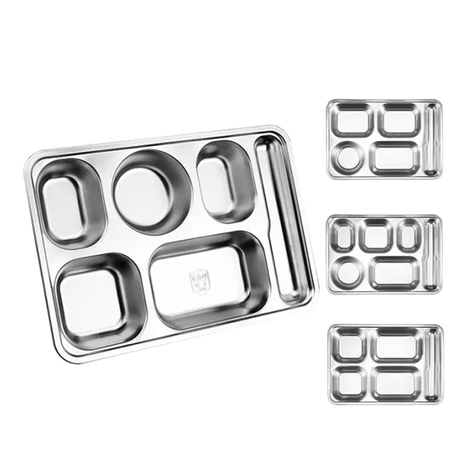 Factory Direct Compartment Food Tray Stainless Steel 304 For Company ...
