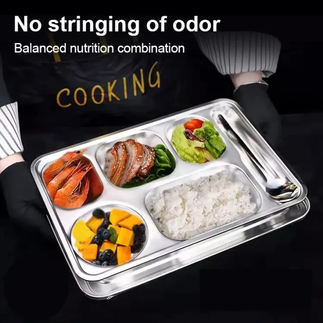 Factory Direct Compartment Food Tray Stainless Steel 304 For Company ...